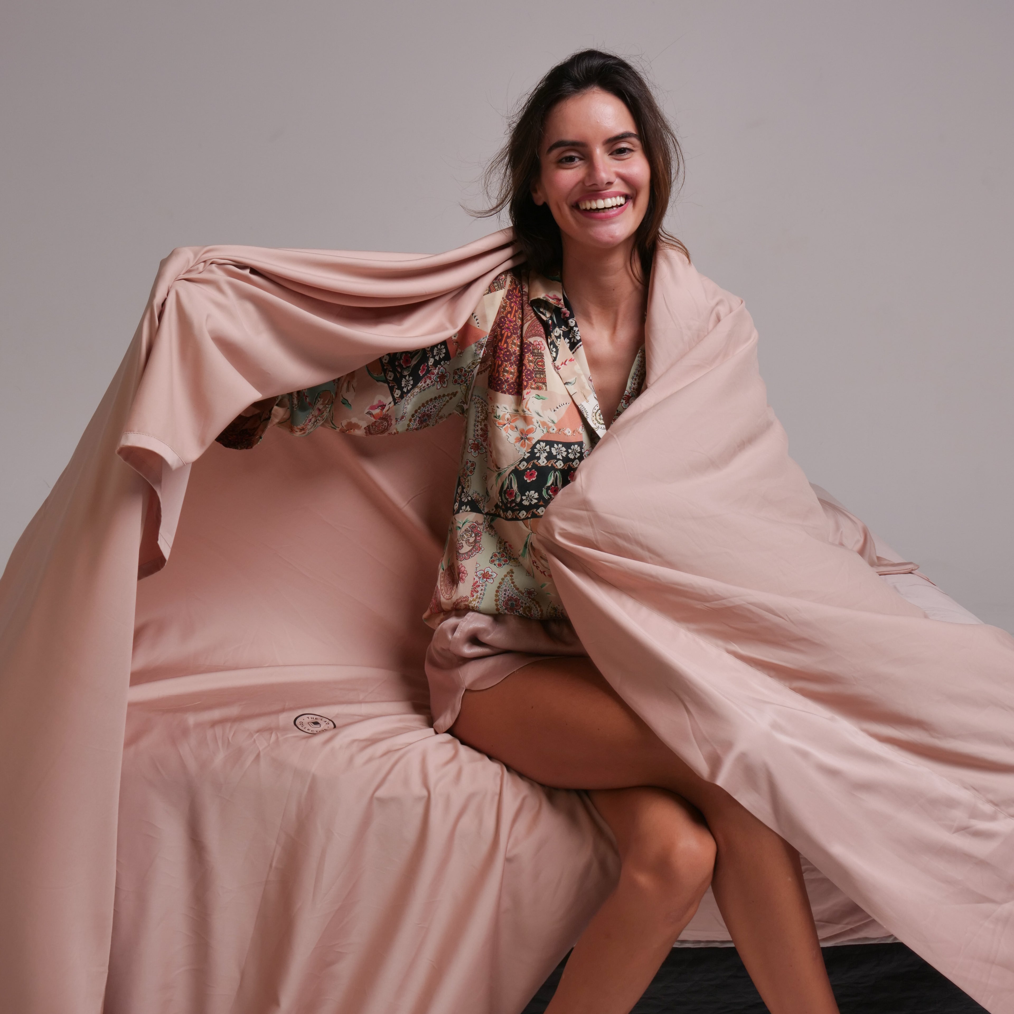 Luxury Fitted Sheet Double Eyre Pink