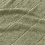 Sage bath towel zoom in on texture