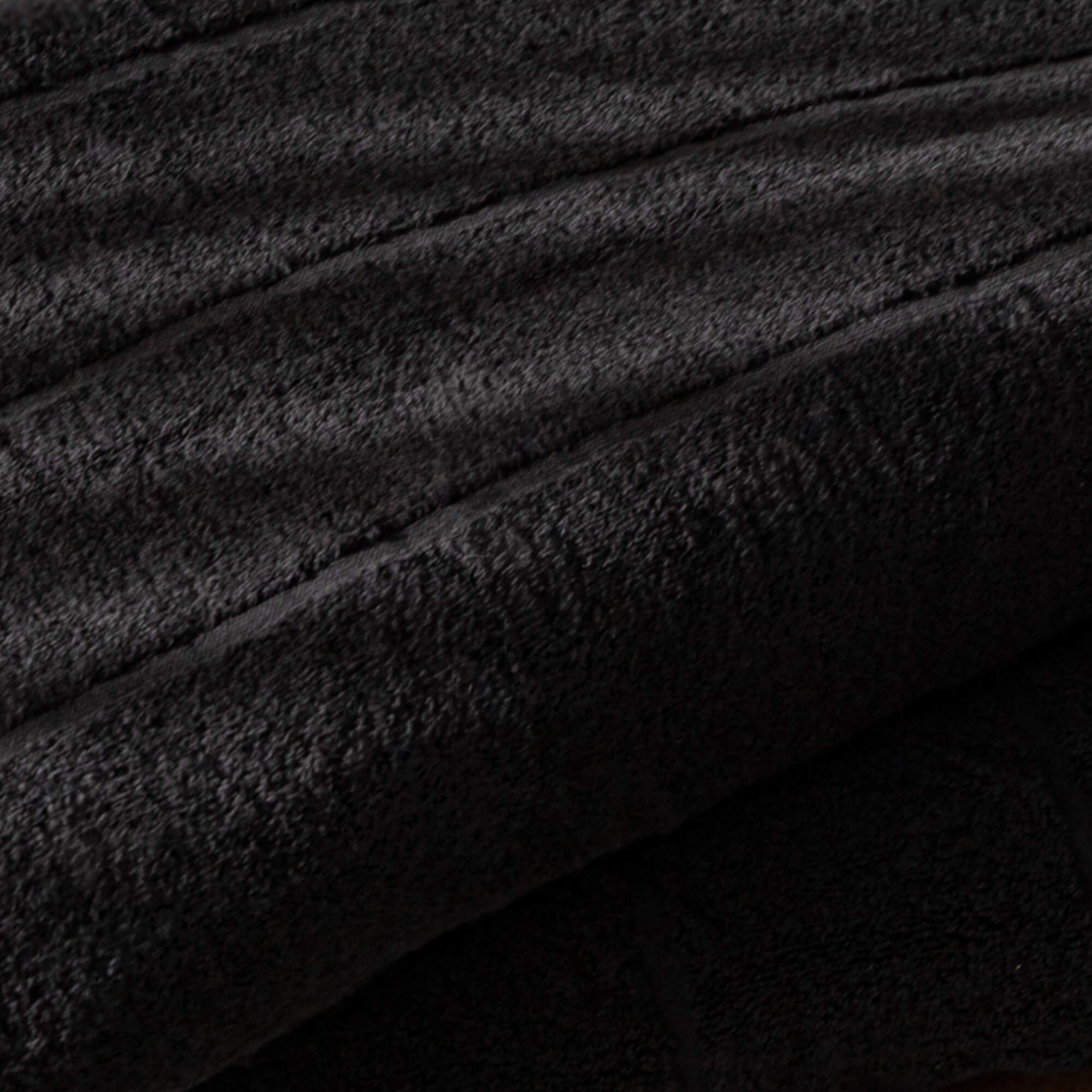 Close-up of black textured fabric