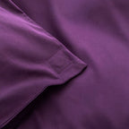 Close-up of purple fabric with a magnetic corner magnet